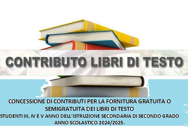 Concessione di contributi per la fornitura gratuita o semigratuita dei libri di testo 