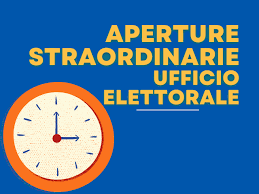 Elezioni politiche del 25/9/2022 – orari di apertura degli uffici comu